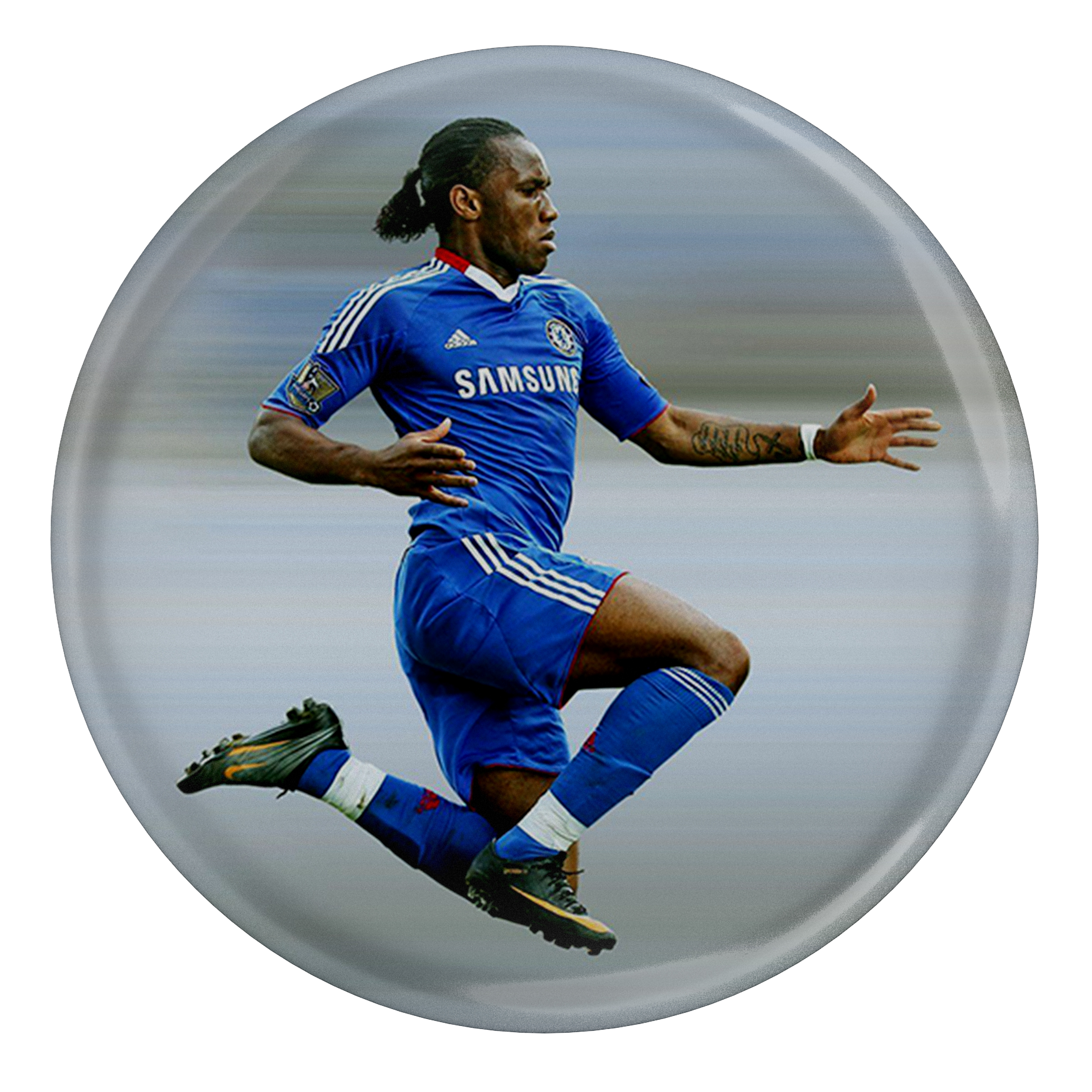 پیکسل طرح فوتبال ساح عاج چلسی دیدیه دروگبا مدل S4716