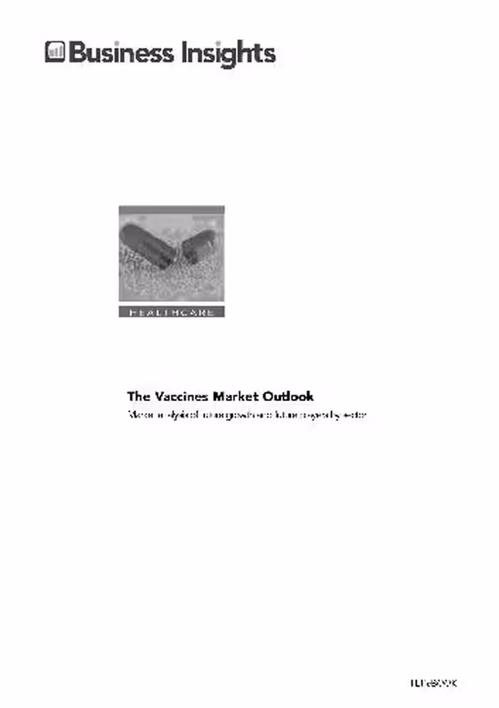 خرید و دانلود نسخه کامل کتاب The Vaccines Market Outlook