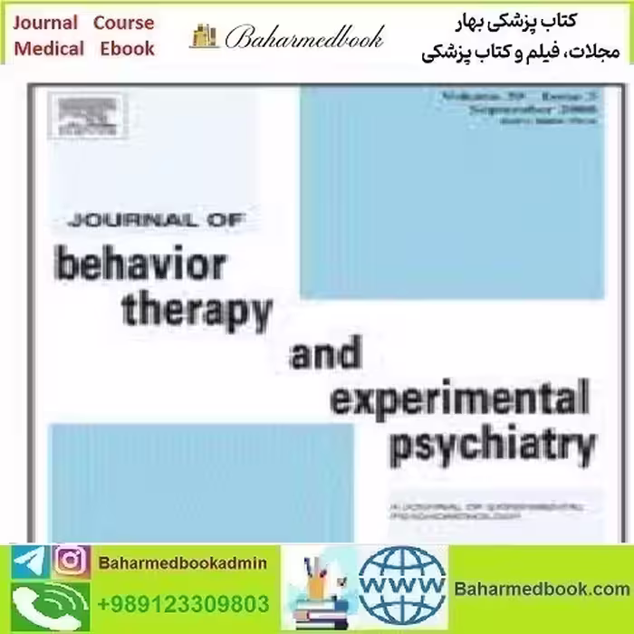 Journal of Behavior Therapy and Experimental Psychiatry Volu