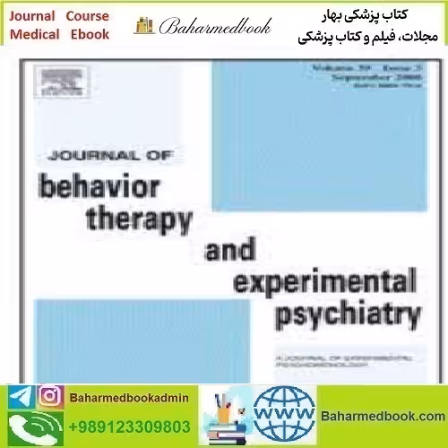 Journal of Behavior Therapy and Experimental Psychiatry Volu