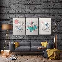 تابلو شاسی کودکانه برای اتاق بچه TA-1012