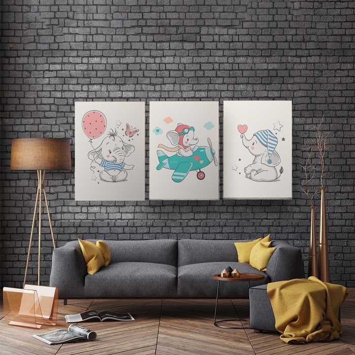 تابلو شاسی کودکانه برای اتاق بچه TA-1012