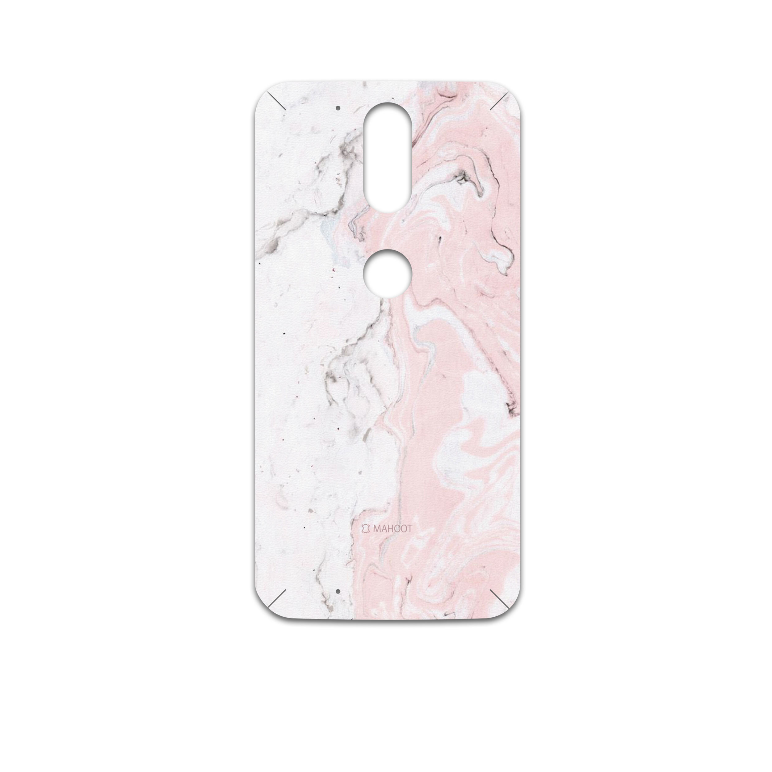 برچسب پوششی ماهوت مدل Blanco-Pink-Marble مناسب برای گوشی موبایل موتورولا Moto G4