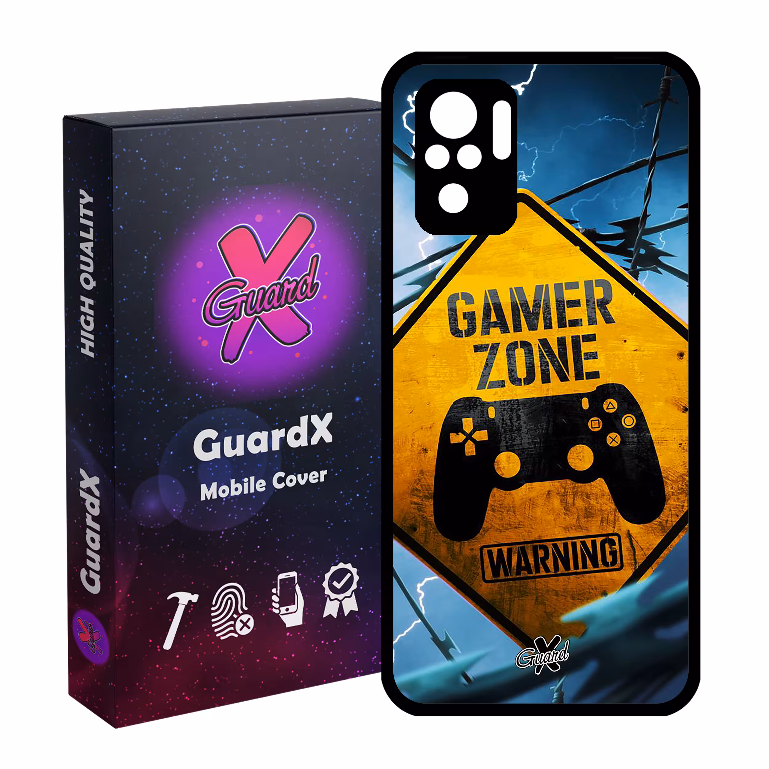 کاور گارد ایکس طرح Gamer مدل Glass10015 مناسب برای گوشی موبایل شیائومی Redmi Note 10 4G / Note 10S