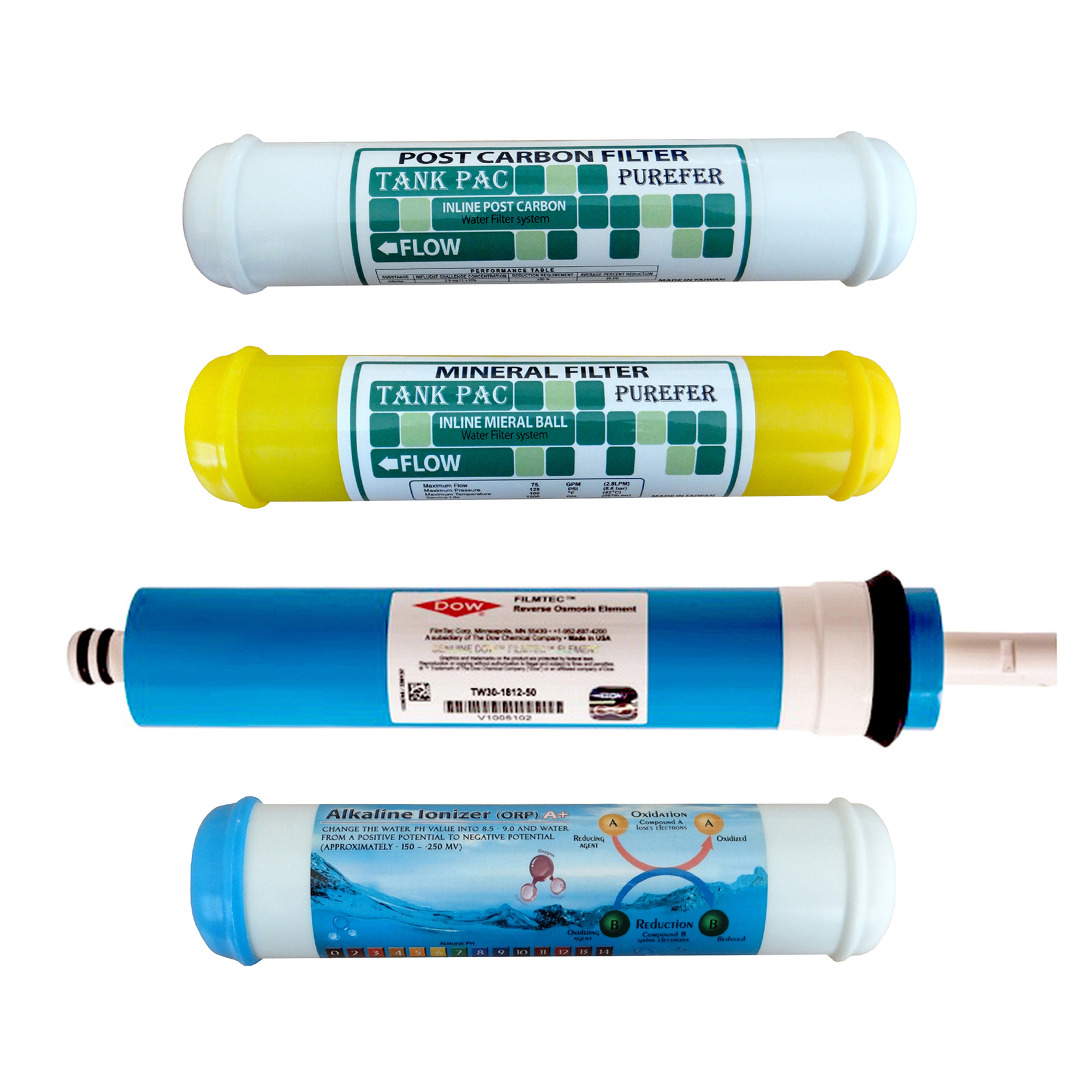 فیلتر دستگاه تصفیه کننده آب مدل TP - F400 مجموعه 4 عددی