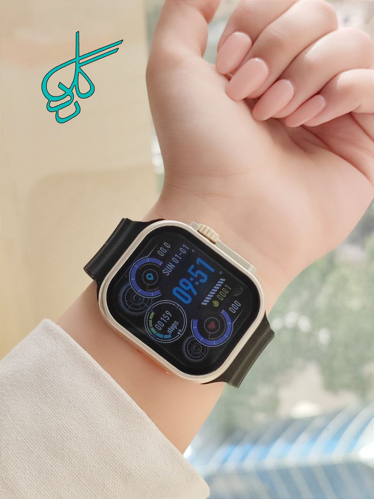 خرید ساعت اسمارت واچ P10 دارای شارژر وایرلس هندزفری باطری اکسترنال کابل و کله شارژر به همراه دو بند کد 1918647 - ردگل