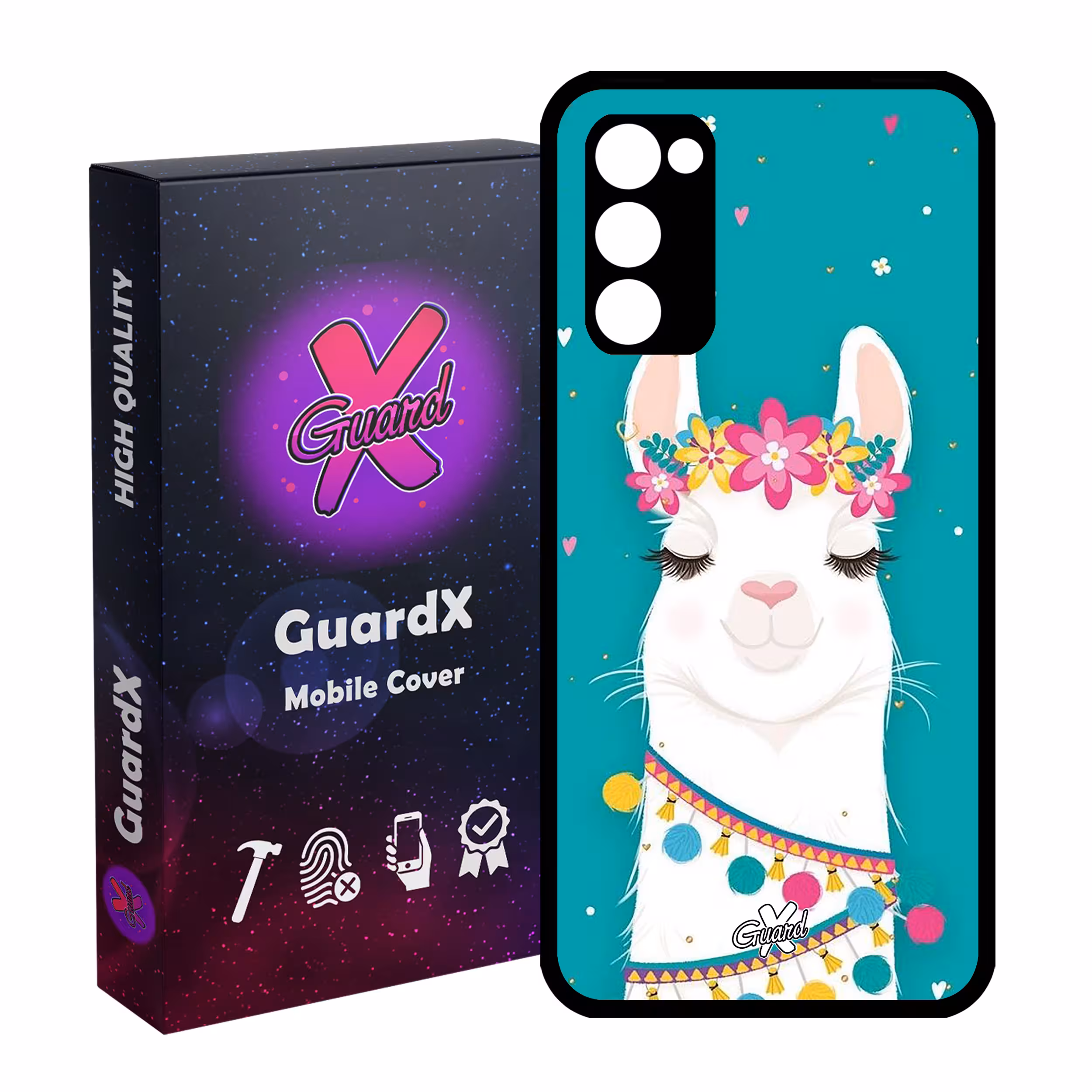 کاور گارد ایکس طرح Llama مدل Glass10017 مناسب برای گوشی موبایل سامسونگ Galaxy S20 FE