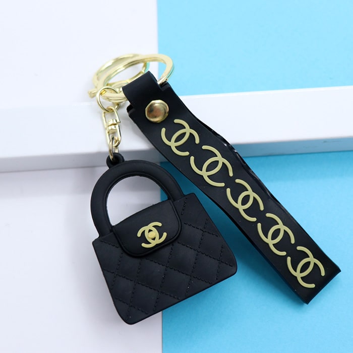 آویز کیف زنانه سیلیکونی مشکی 37263