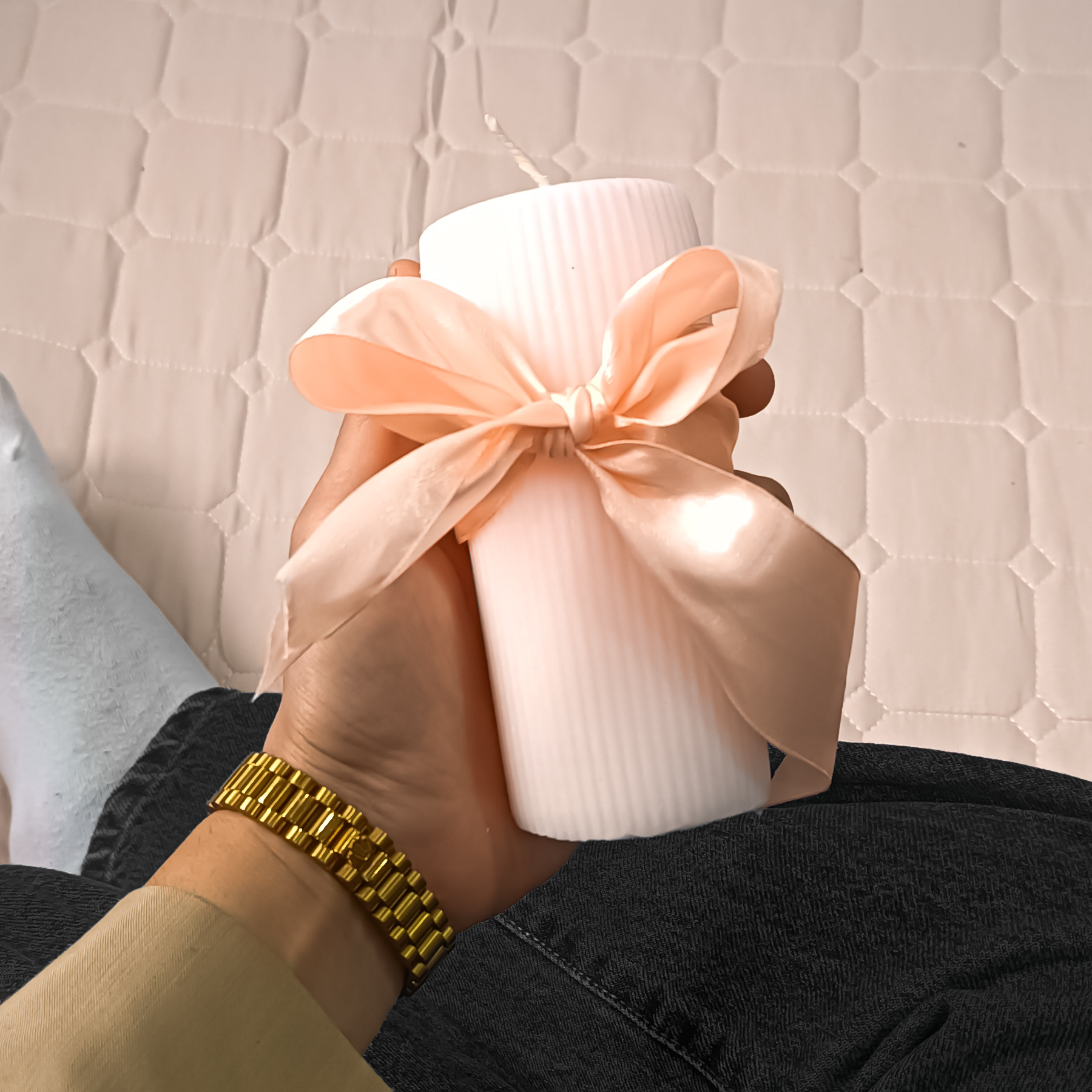 شمع استوانه شیاردار