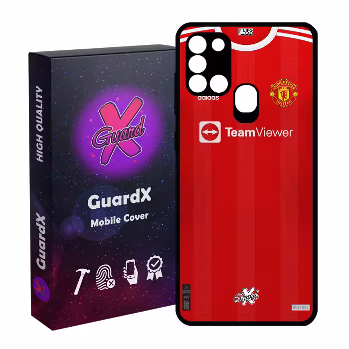 کاور گارد ایکس طرح منچستر یونایتد مدل Glass10376 مناسب برای گوشی موبایل سامسونگ Galaxy A21s