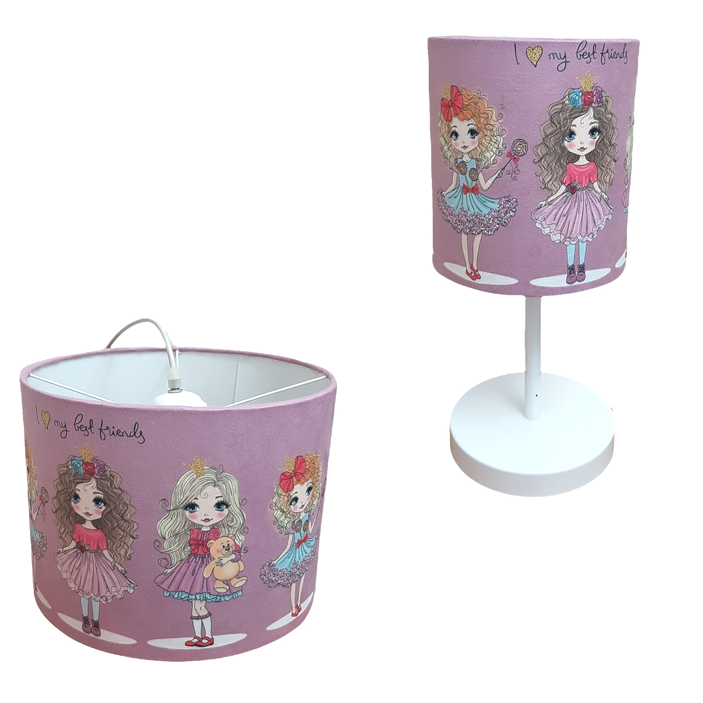 لوستر کودک مدل دوستان خوب کد LA-104 مجموعه 2 عددی