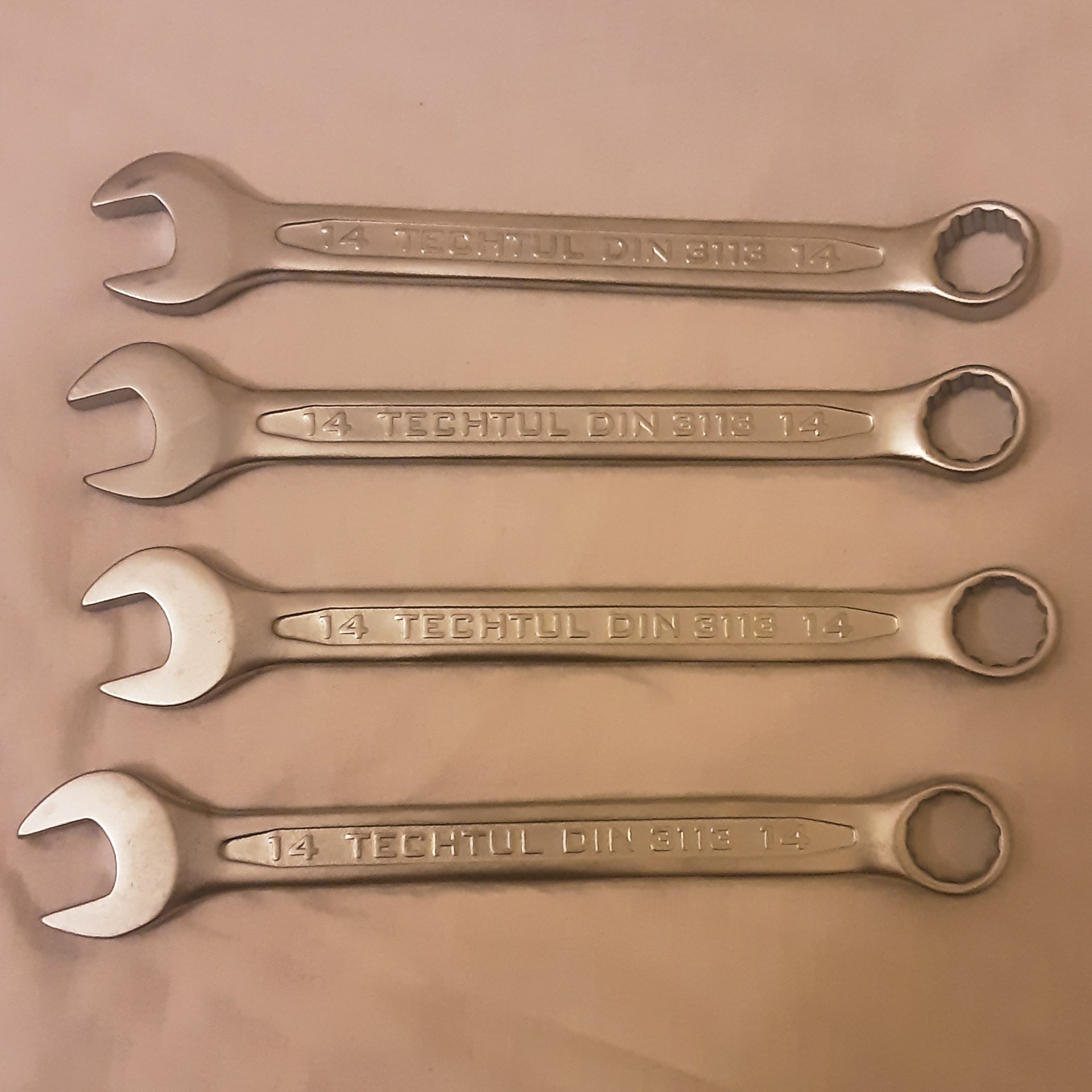 آچار یکسرتخت و یکسر رینگی کروم وانادیوم سایز 14