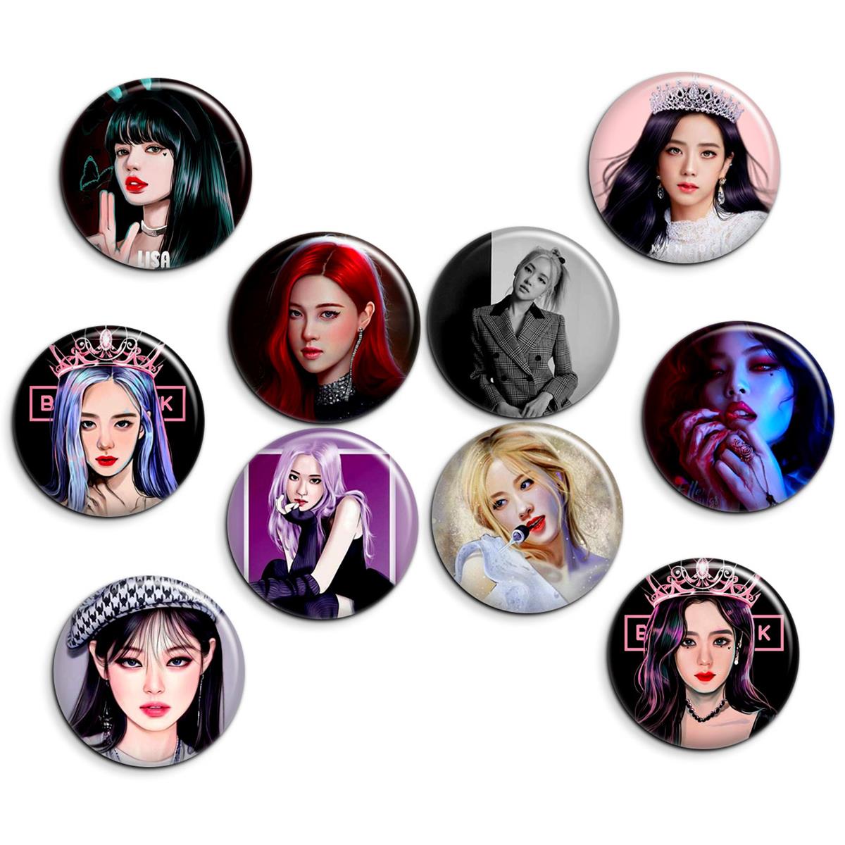 پیکسل پرمانه طرح بلک پینک کد pmg.5936 مجموعه 10 عددی