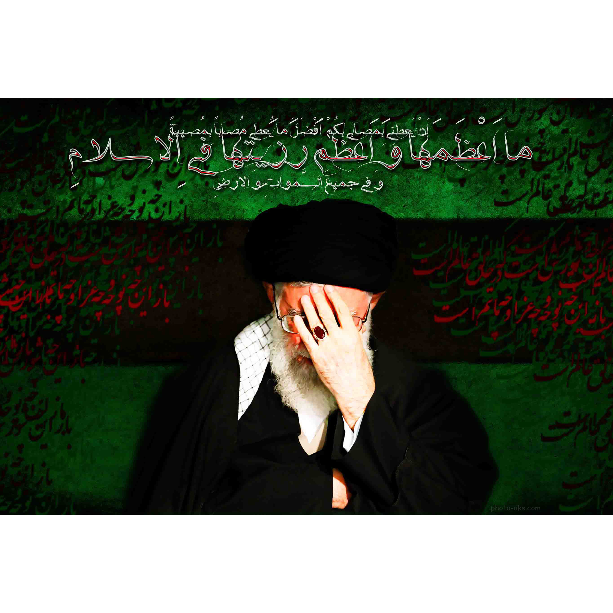 تابلو شاسی طرح رهبر معظم انقلاب حضرت سید علی خامنه ای مدل T1073