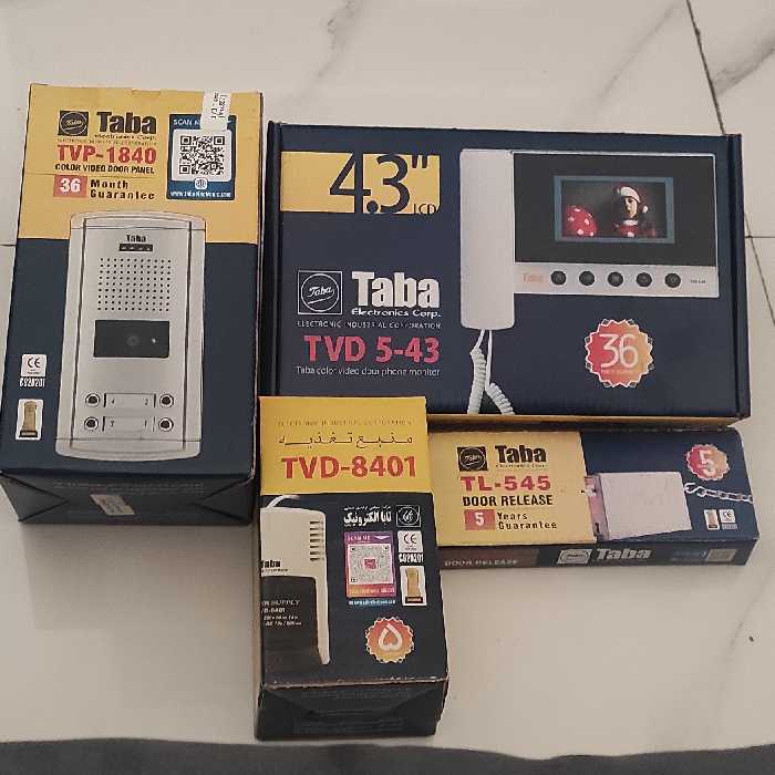 ایفون تصویری تابا مدلtvd543 .پک کامل 1 واحده 36 ماه گارانتی تابا الکترونیک