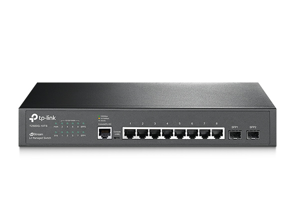TP-LINK T2500G-10TS Life JetStream 8-Port Gigabit L2 Managed Switch with 2 SFP Slots - تکنو لینک 148