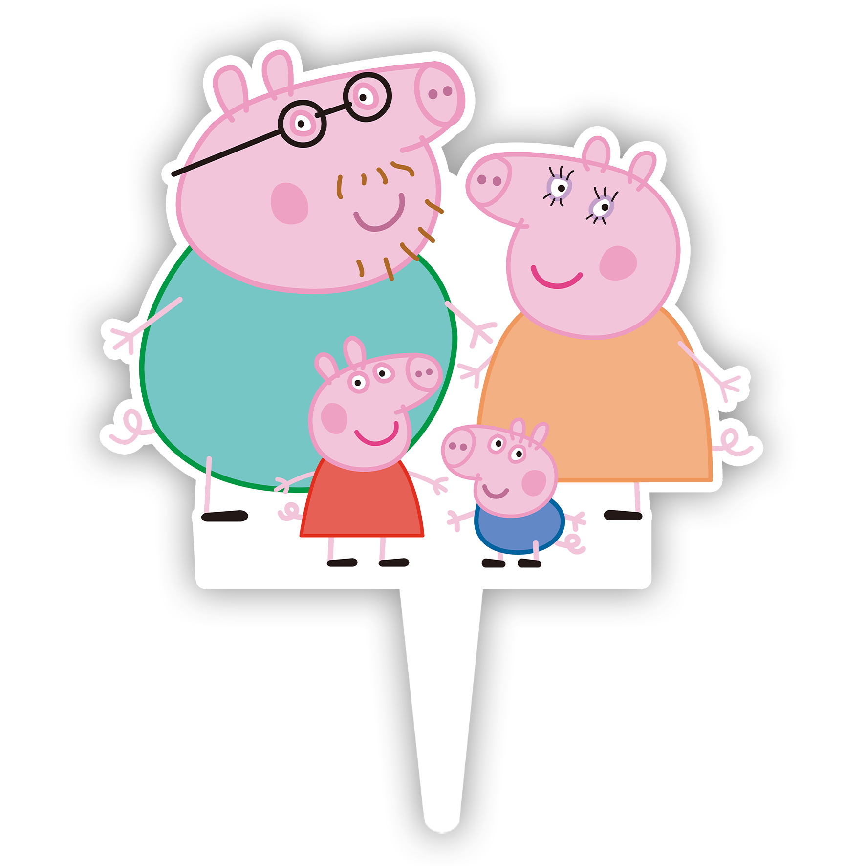 تاپر کیک طرح پپاپیگ کد R034