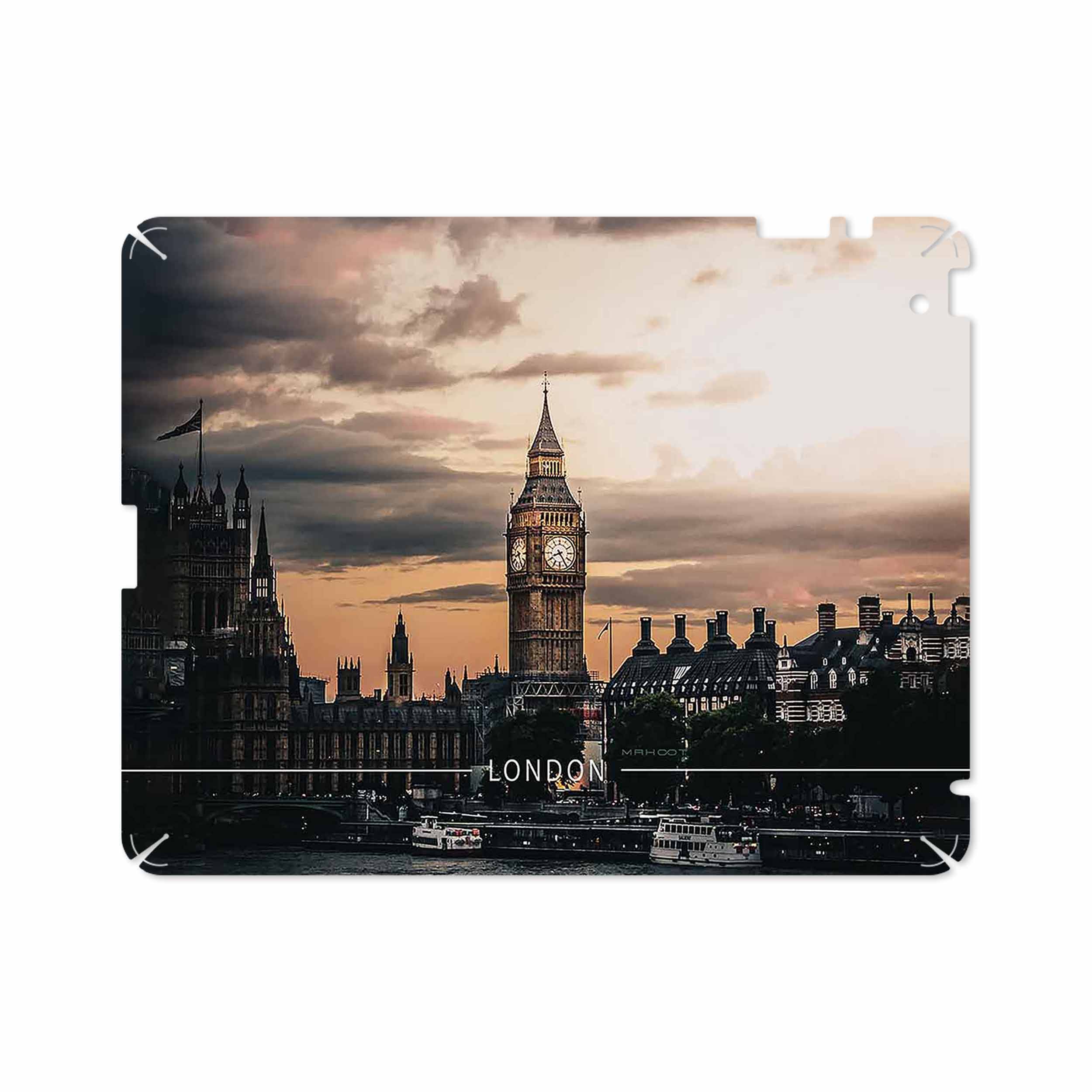 برچسب پوششی ماهوت مدل London City مناسب برای تبلت اپل iPad 2 2011 A1395