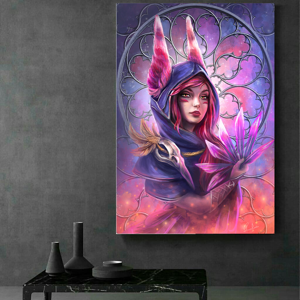 تابلو شاسی طرح دختر مدل Girl in hoodie کد AR1026