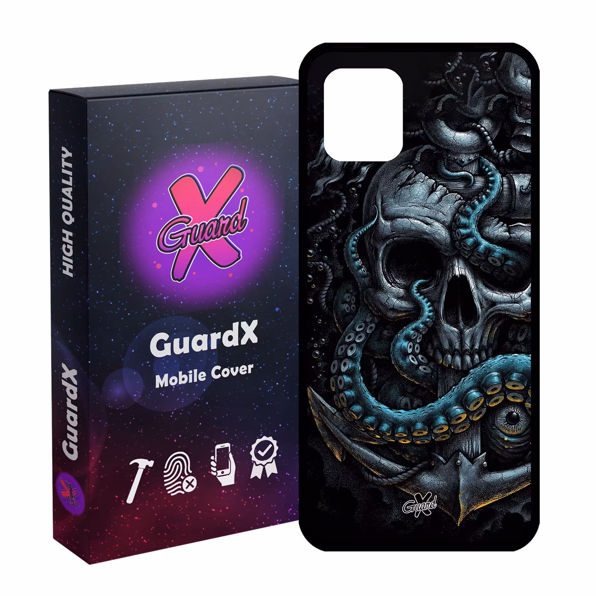 کاور گارد ایکس طرح جمجمه مدل Glass10563 مناسب برای گوشی موبایل سامسونگ Galaxy Note 10 Lite / A81