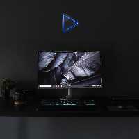 چراغ دیواری نئون دیزاین طرح Play_BL