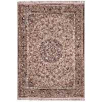 فرش ماشینی زمرد مشهد مدل MOS008 زمینه موزی