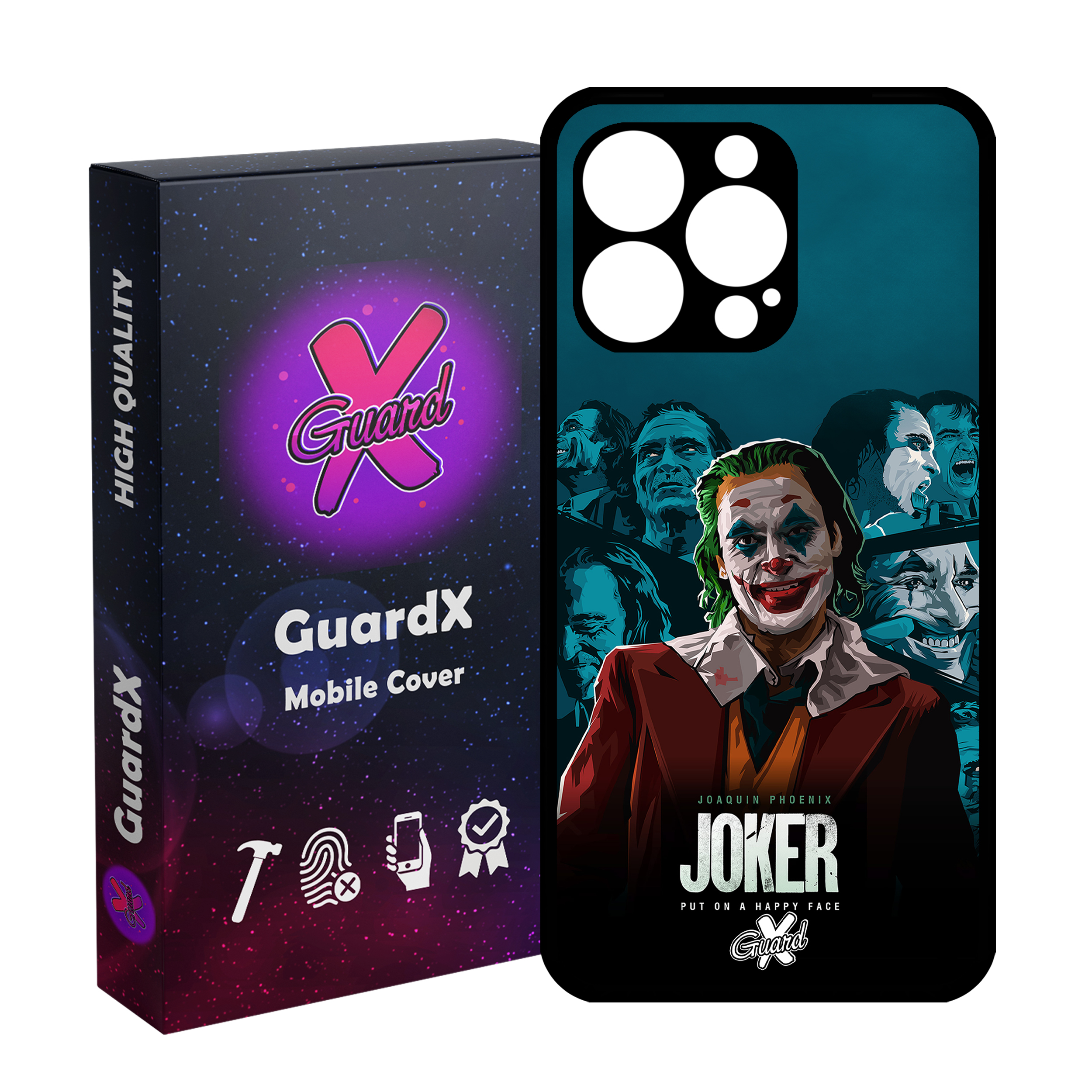 کاور گارد ایکس طرح جوکر مدل Glass10201 مناسب برای گوشی موبایل اپل iPhone 13 Pro