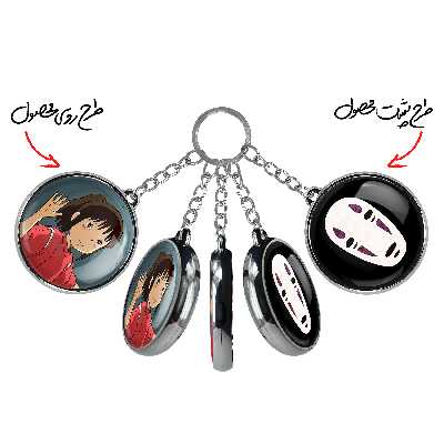 جاکلیدی خندالو طرح کائوناشی انیمه شهر اشباح مدل دوطرفه کد 48844887