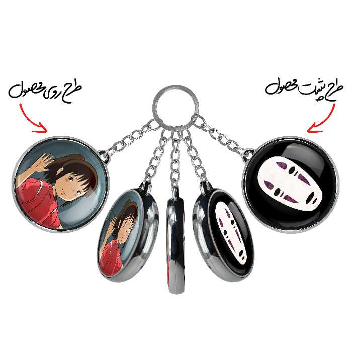 جاکلیدی خندالو طرح کائوناشی انیمه شهر اشباح مدل دوطرفه کد 48844887