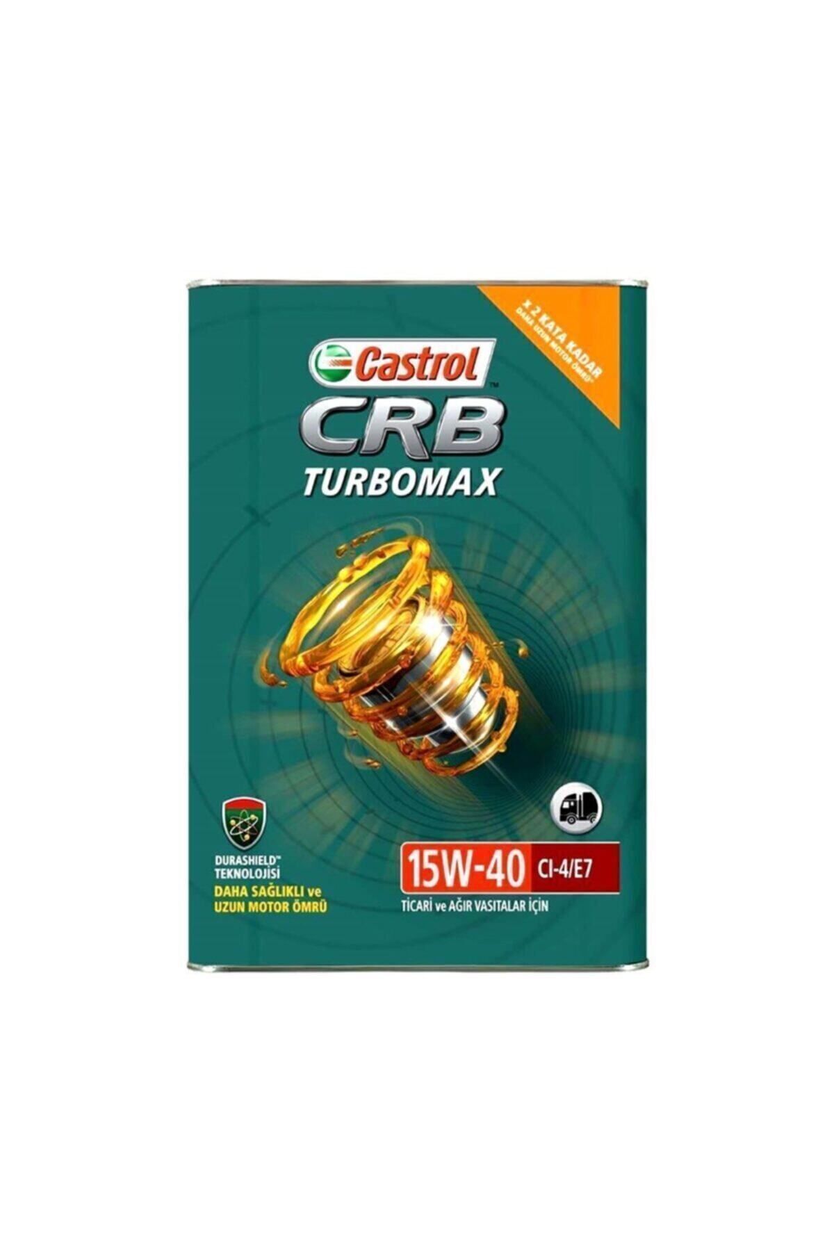 روغن و مکمل موتور CRB TURBOMAX 15W 40 CI 4 E7 کاسترول اورجینال Castrol