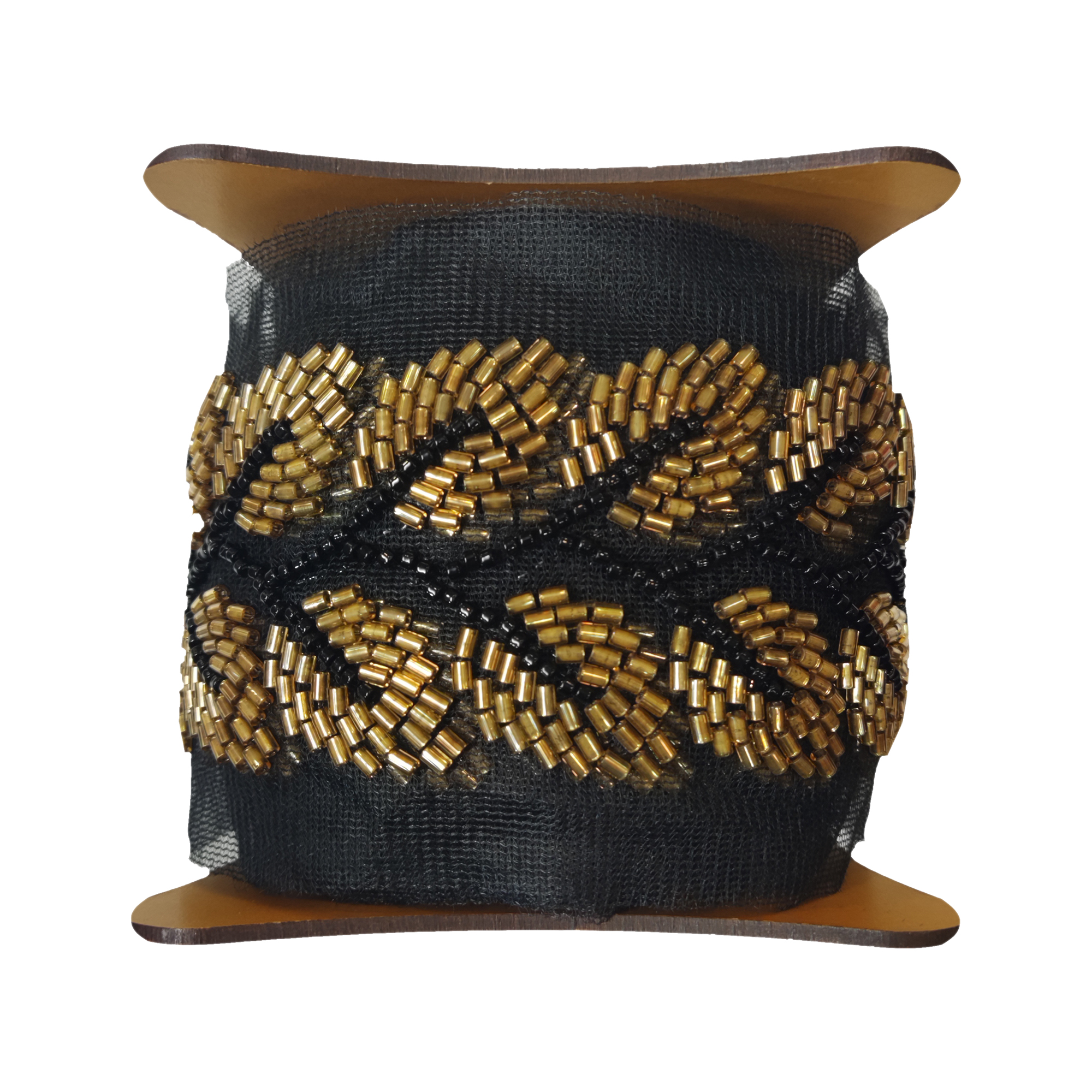 نوار یراق مدل منجوق دوزی مجلسی E طول 1 متر