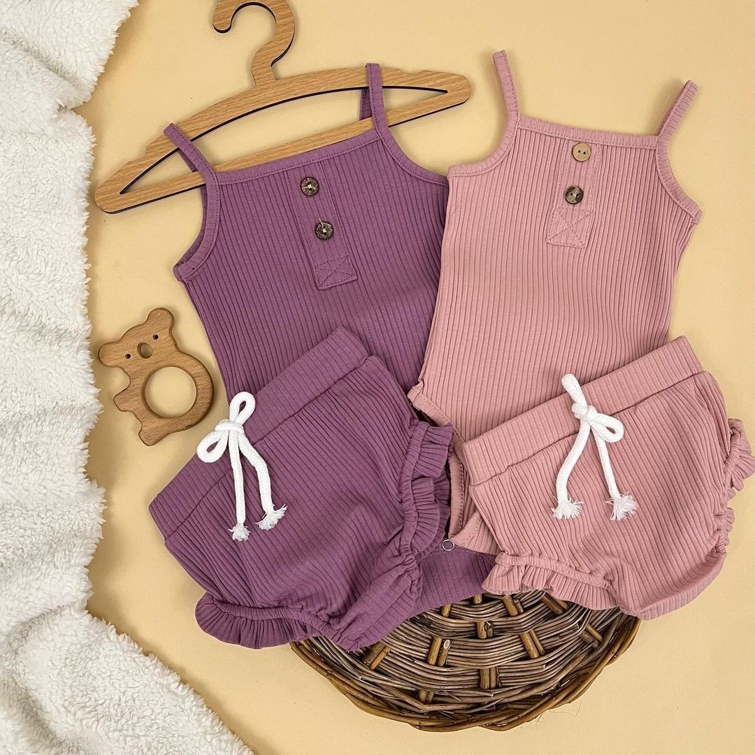 بادی و شورت دخترانه کبریتی مناسب 3تا 18ماه وارداتی حالت کشسانی دارد