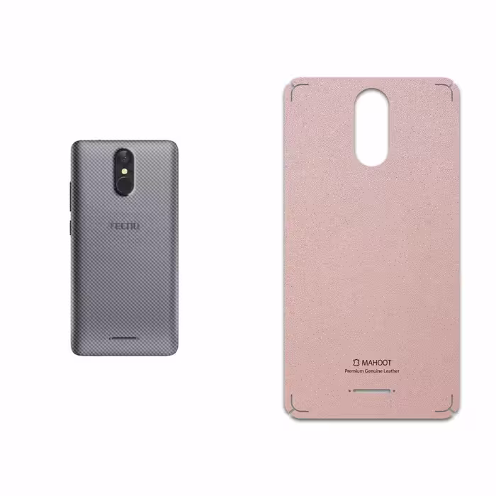برچسب پوششی ماهوت مدل Rose Gold Leather مناسب برای گوشی موبایل تکنو WX3F LTE