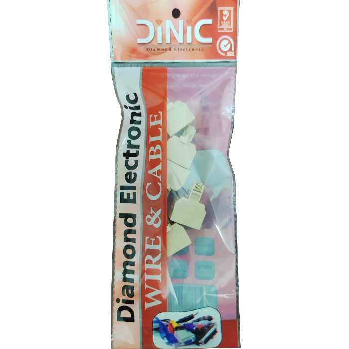 سوکت 1 به 2 تلفن دینیک کد D2B1 بسته 5 عددی