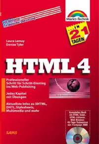 خرید و دانلود نسخه کامل کتاب HTML 4 in 21 Tagen . Professioneller Schritt für Schritt-Einstieg ins Web-Publishing