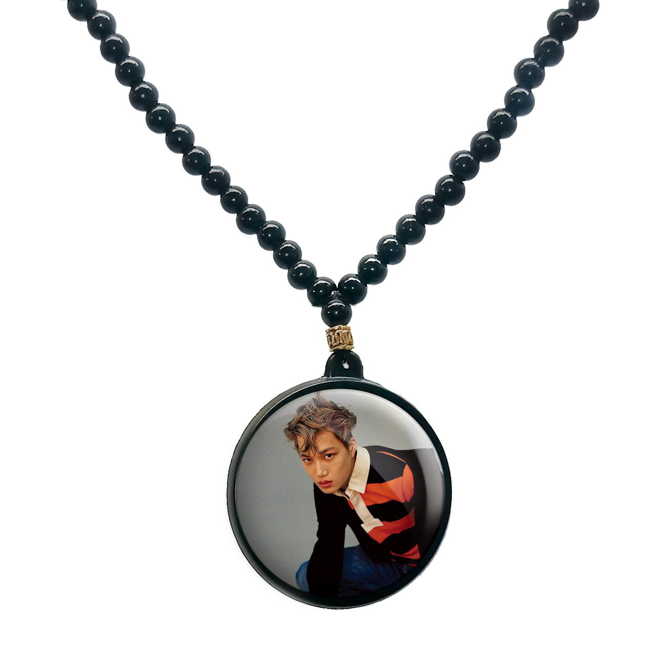 گردنبند پرمانه طرح exo کد pmd.13943 مدل دو طرفه