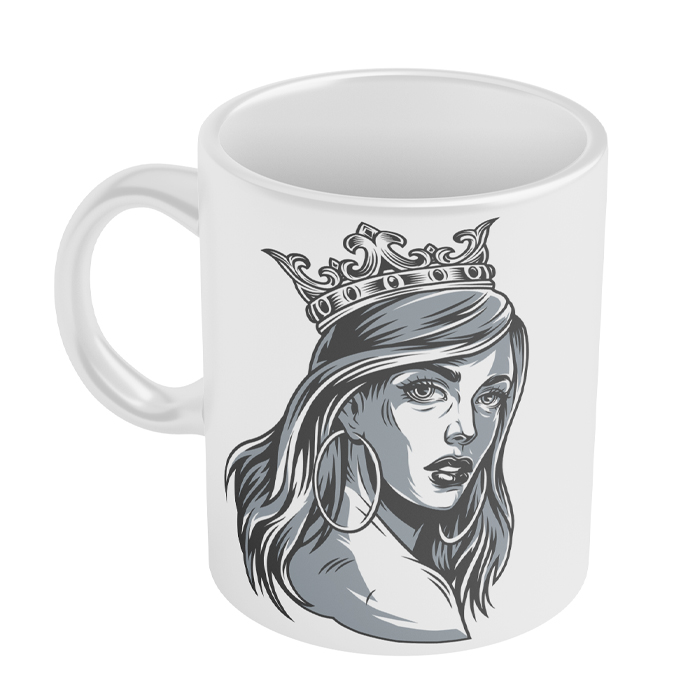 ماگ مدل دخترانه طرح queen