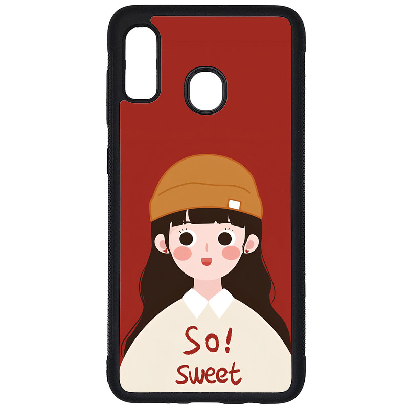 کاور طرح دختر کد G-101 مناسب برای گوشی موبایل سامسونگ Galaxy A20 / A30 | دیجی قاب دونی