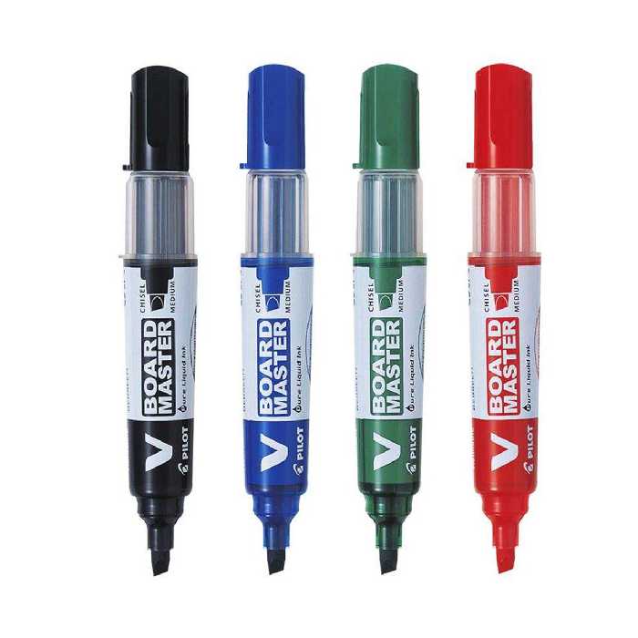 ماژیک وایت برد پایلوت مدل V-Board master-C بسته 4 عددی