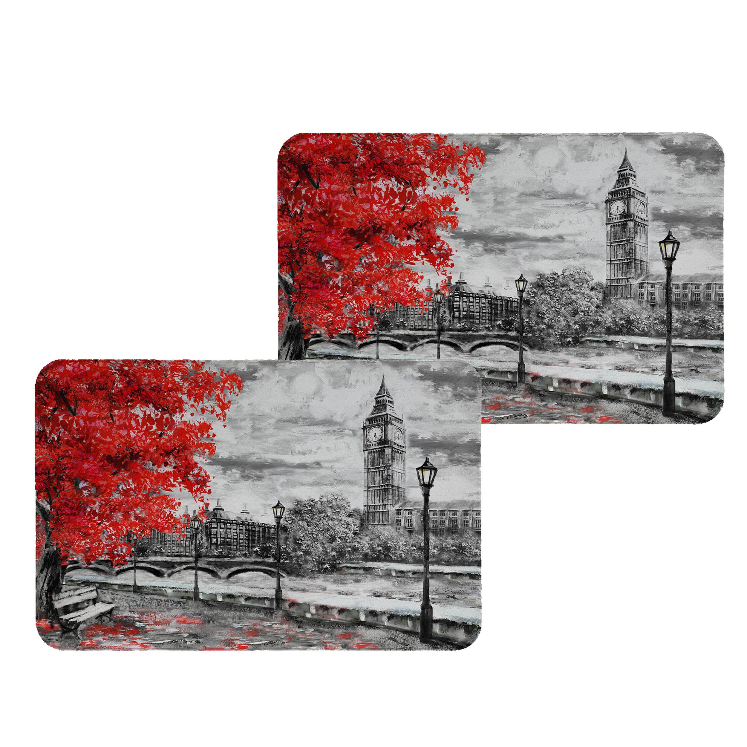 زیربشقابی طرح منظره کد 5116 مجموعه 2عددی