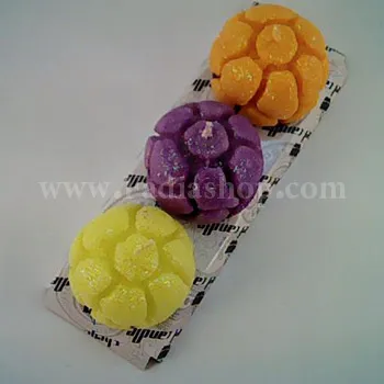 شمع سنگی 3 تایی رنگی