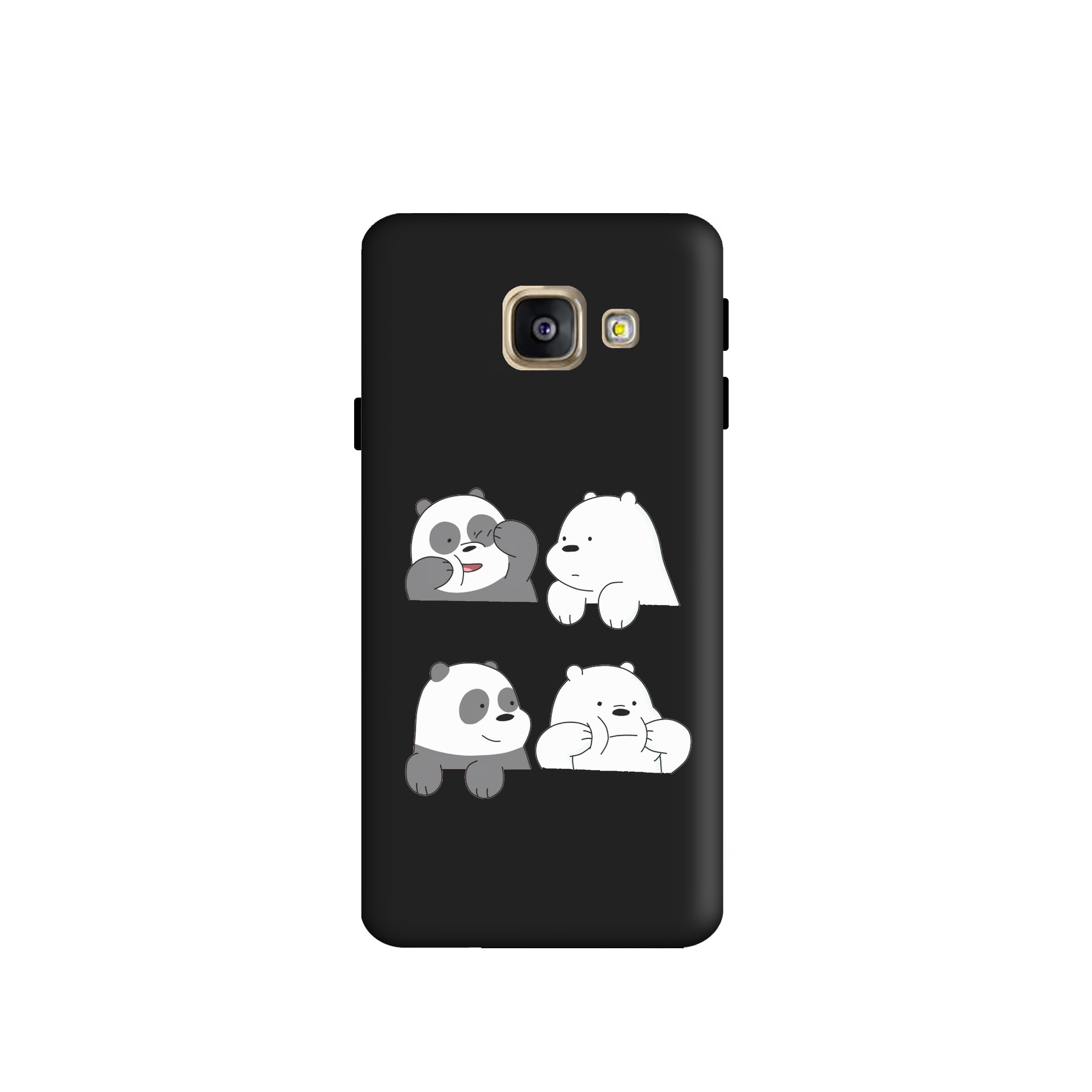 کاور طرح خرس کله فندقی کد y1147 مناسب برای گوشی موبایل سامسونگ  Galaxy A310 / A3 2016