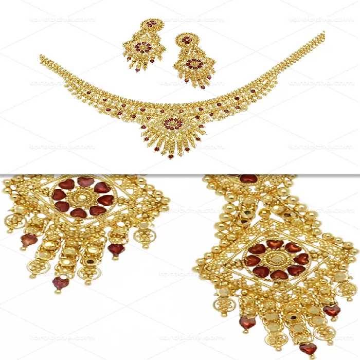 عکس نیم ست طلای زنانه | گرافیک با طعم تربچه