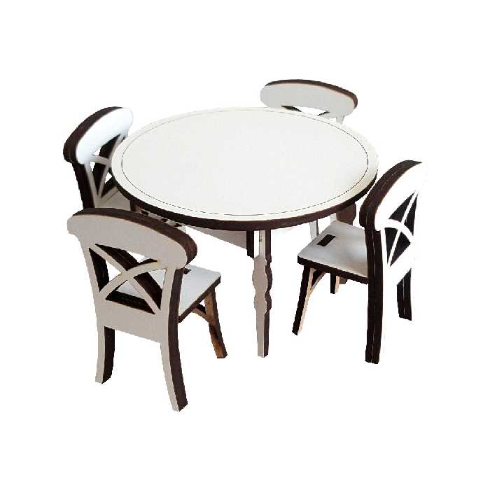 ماکت دکوری مدل میز ناهار خوری کد g12