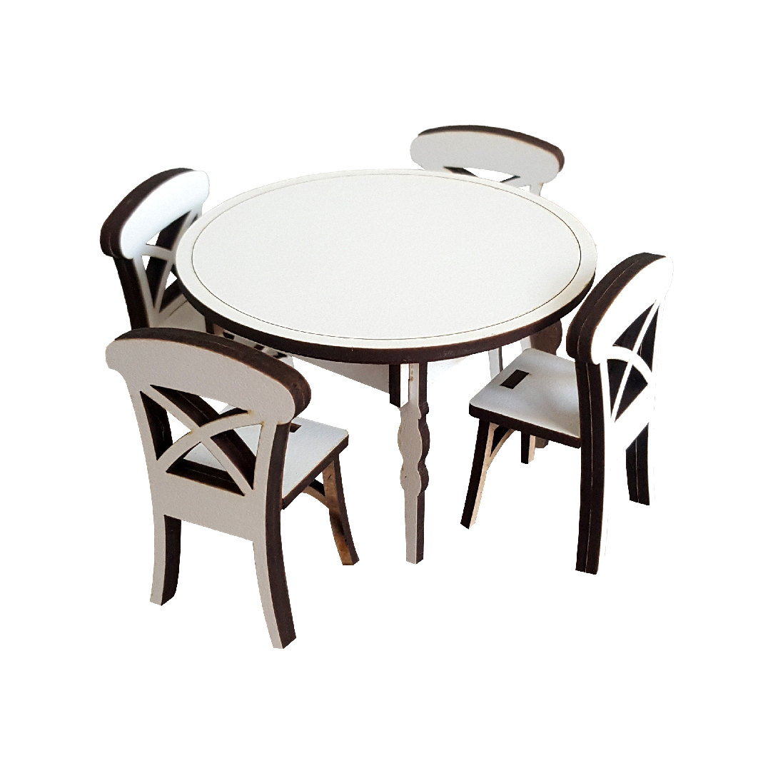 ماکت دکوری مدل میز ناهار خوری کد g12