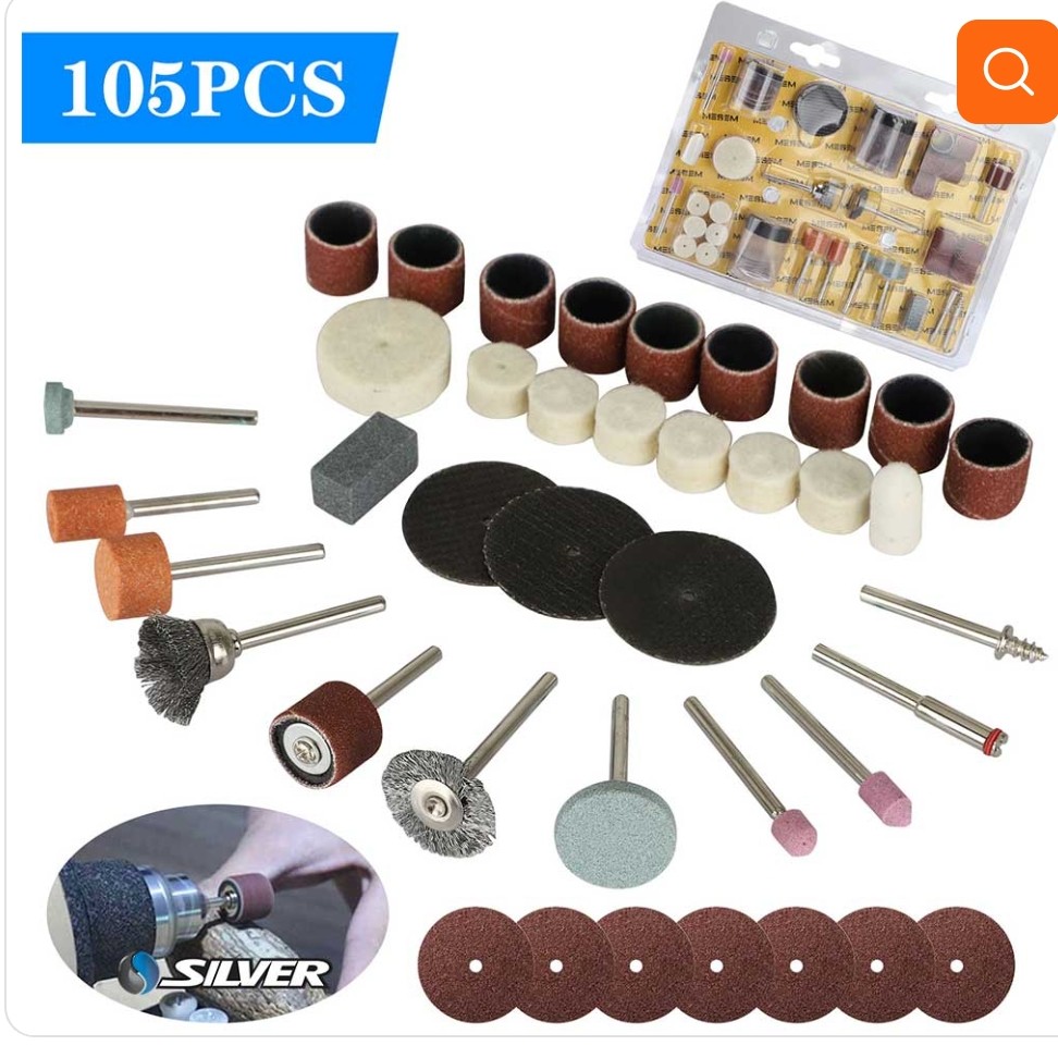 ست لوازم فرز انگشتی 105عددی