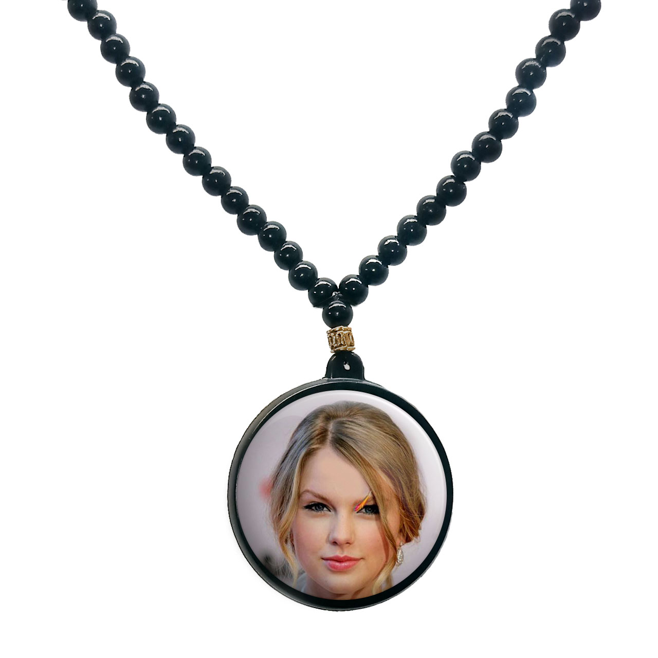 گردنبند پرمانه طرح تیلور سویفت کد pmd.2234 مدل دو طرفه