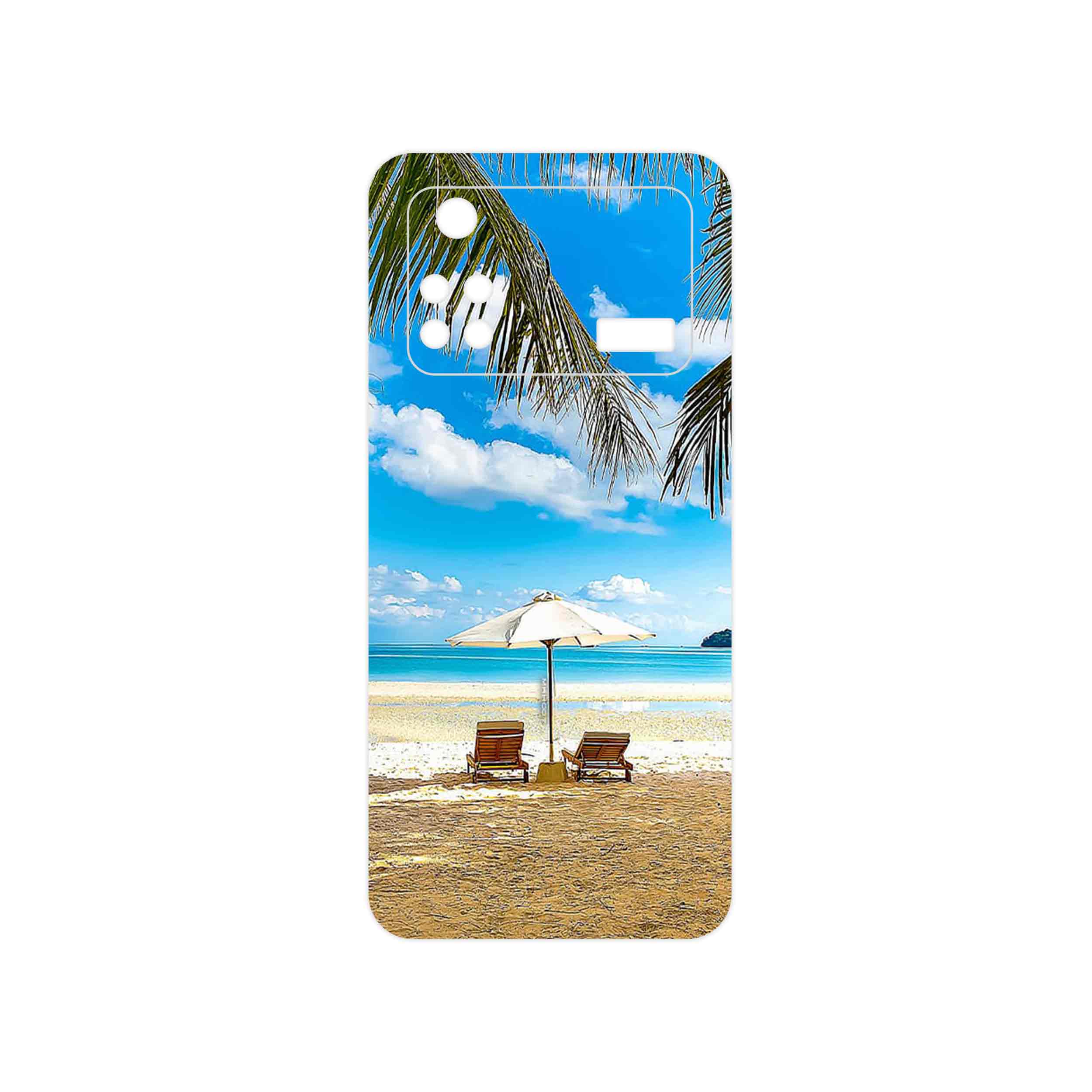برچسب پوششی ماهوت مدل Beach مناسب برای گوشی موبایل شیائومی Poco M4 Pro 4G