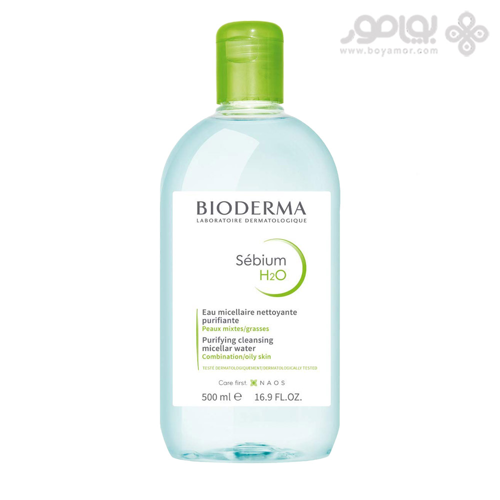 محلول پاک کننده بایودرما مدل SEBIUM H20 حجم 500 میل