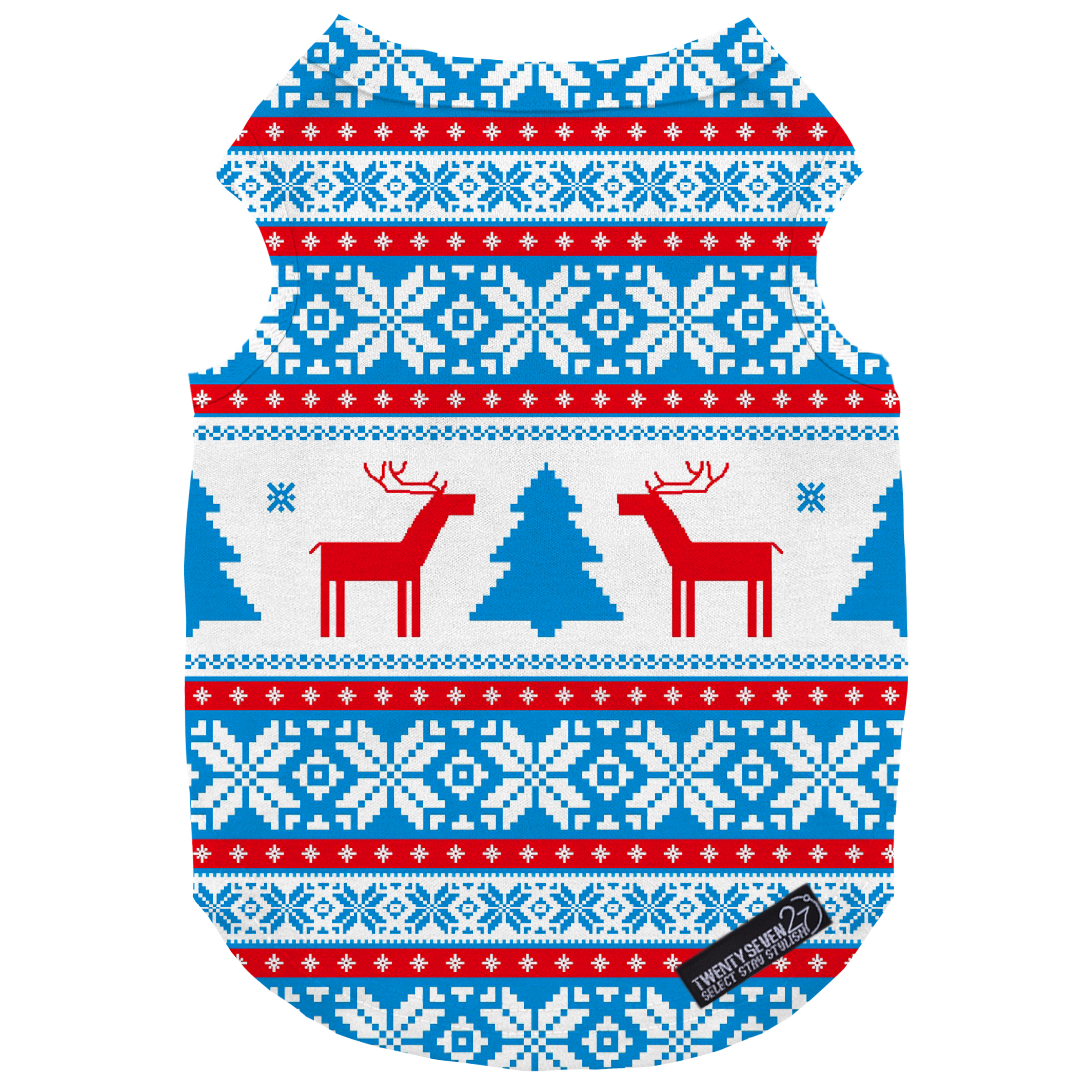 لباس سگ و گربه 27 طرح Christmas Tree Pattern کد MH871 سایز L